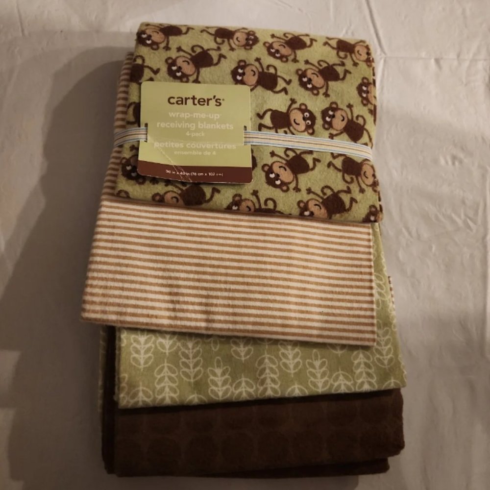 Carter's wrap me up receiving blankets 4 pack